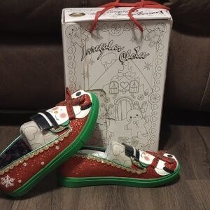 Irregular Choice Festive Red and Green Snowman Flats